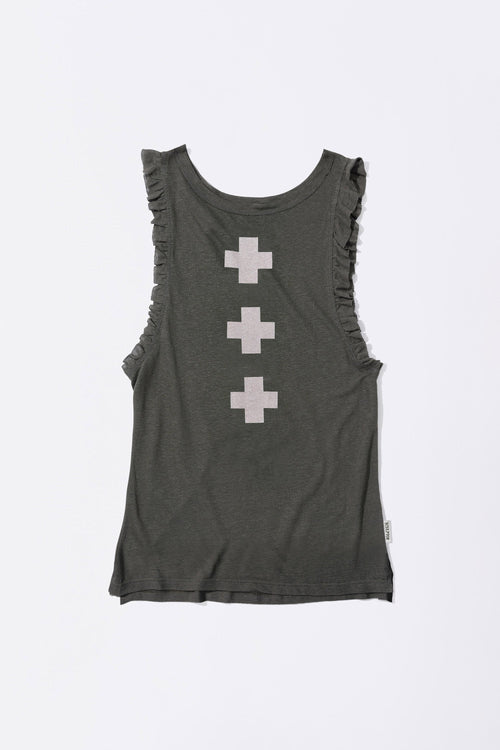 Emergency Muscle Tank Top Charcoal